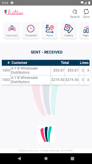 Listaso Sales Order & Catalog Screenshot 0