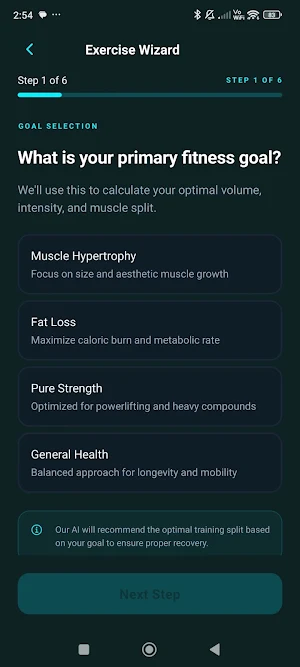 MyPhysiq Screenshot 2
