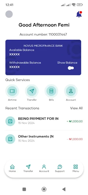 Novus MFB Screenshot 2