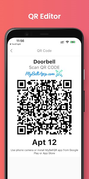 MyBellQR Doorbell QR Code Screenshot 3