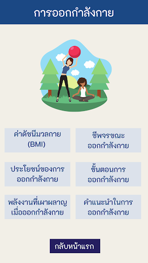 คู่มือเบาหวาน (การออกกำลังกาย) Screenshot 1