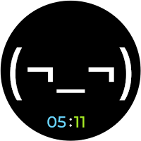 ASCII Emoji Mood Watch Face