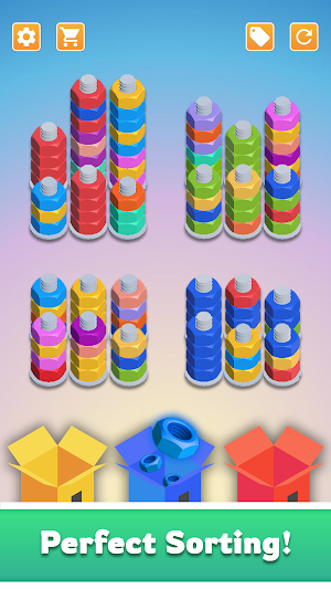 Nut Sort: Color Sorting Puzzle Screenshot 0