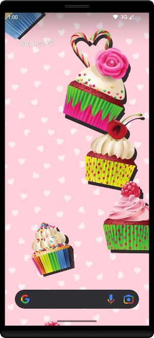 Cupcakes Live Wallpaper Screenshot 0