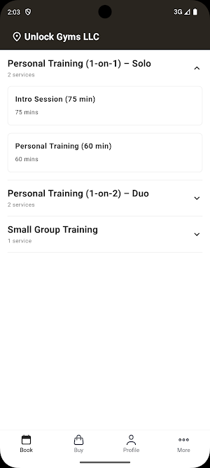 Unlock Gym Screenshot 1