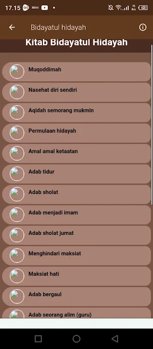 Bidayatul Hidayah & Terjemah Screenshot 1