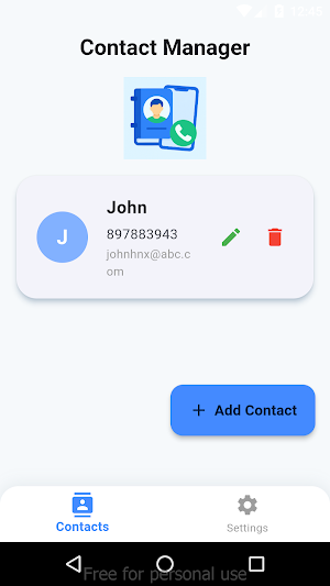 Contact Manager Screenshot 2