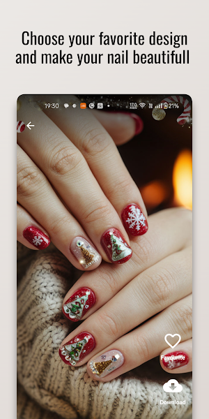 Festive Cheer Nail Art Design Screenshot 0