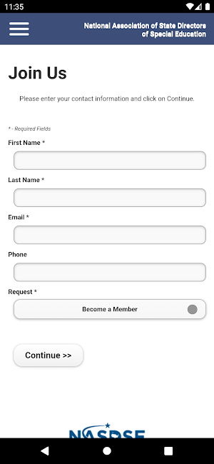 NASDSE Mobile App Screenshot 2