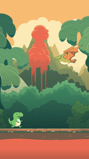 Dino T-Rex Endless Runner Game Screenshot 1