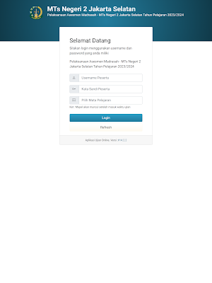 Exam Client MTsN 2 Jakarta Screenshot 2