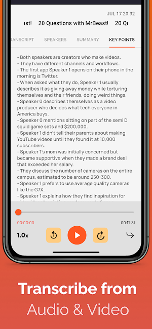 Transcribe Speech to Text Screenshot 3