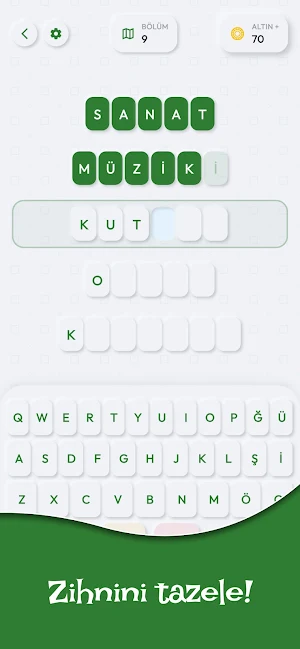 Kelime Örgüsü: Kelime Tamamla Screenshot 1