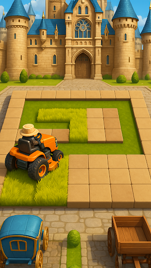 Mow the Lawn: Grass Cut Puzzle Screenshot 1