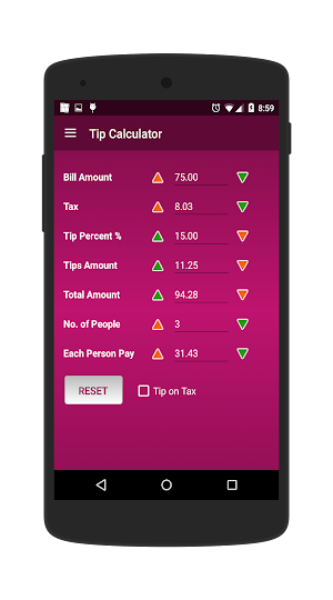 Tip Calculator Screenshot 2