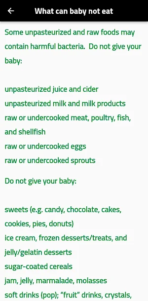 baby food Screenshot 2