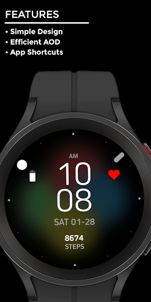 Nighty Minimal 05 - watch face Screenshot 1