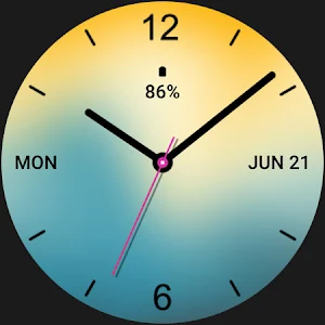 Yellow Style Watch Face Screenshot 3