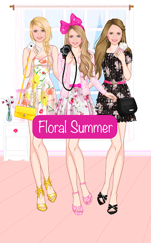 Floral Summer dress up game Screenshot 2