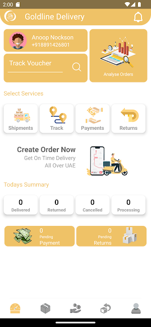 Goldline Delivery Services Screenshot 1
