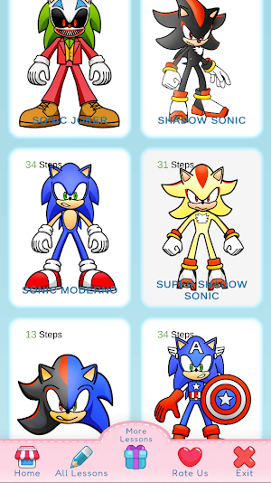 How to draw sonik Screenshot 2
