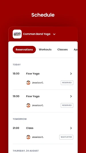 Common Bond Yoga Screenshot 2