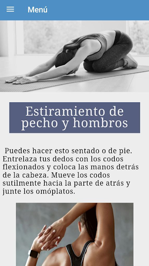 Estiramiento y flexibilidad Screenshot 3