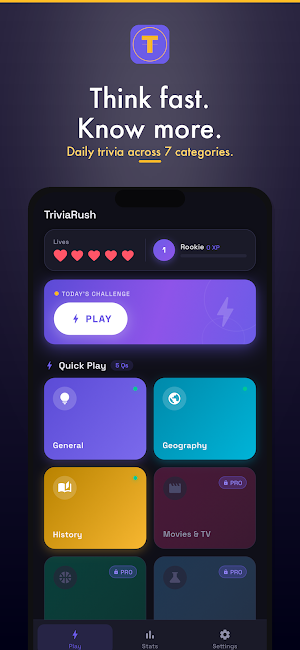 Trivia Rush Today Screenshot 0