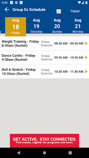 Glendon Athletic Club Screenshot 2