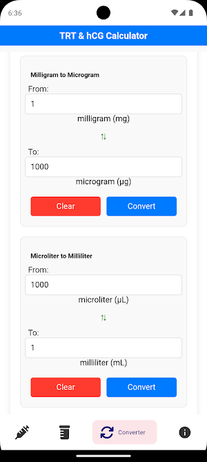 TRT & hCG Calculator Screenshot 3