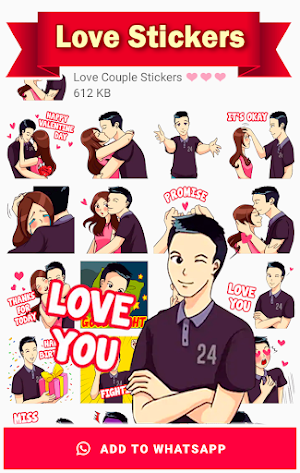 Love Couple Stickers for WhatsApp Screenshot 3