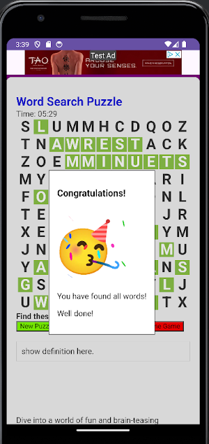 Word Search Screenshot 1