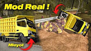 Mod BussID Truk Viral Tumpah Screenshot 2