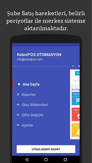 RobotPOS Web Rapor Screenshot 1