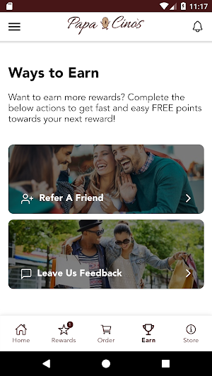 Papacinos Rewards Screenshot 0