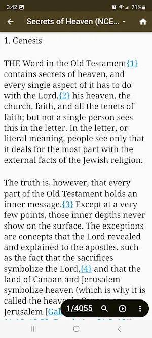 Swedenborg Reader Screenshot 2
