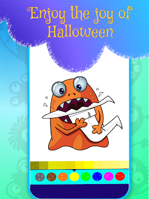 Halloween Monster Coloring Book Screenshot 3
