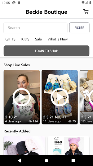 Beckie Boutique Screenshot 1