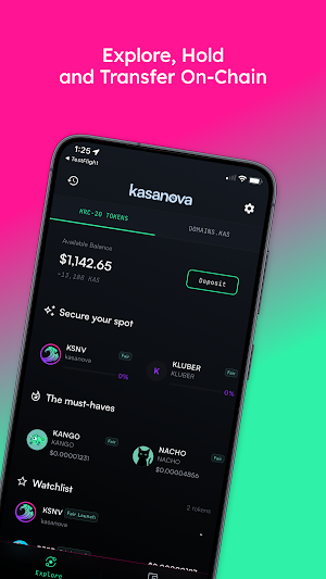 Kasanova Wallet Screenshot 1