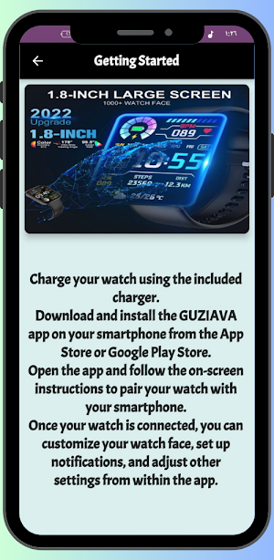 Guziava Smart Watch Guide Screenshot 0