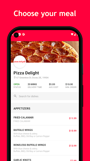 Pizza Delight Dover Screenshot 0