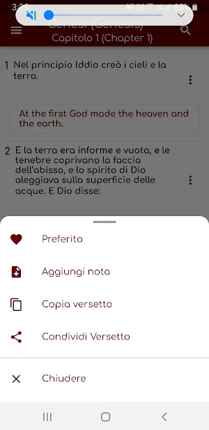 Bibbia italiana Screenshot 2