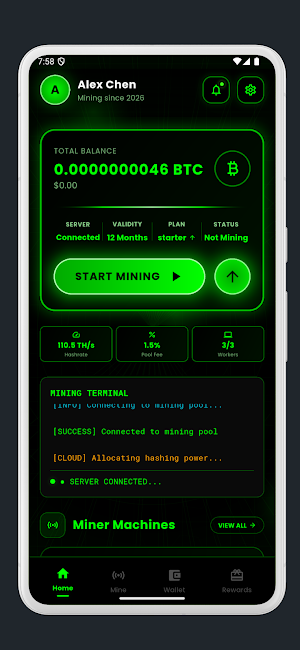 True Miner Bitcoin Miner Cloud Screenshot 0