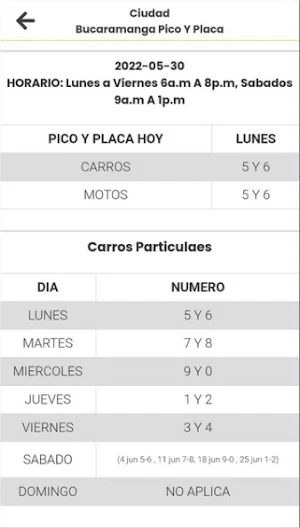 Ciudad Bucaramanga PicoY Placa Screenshot 2
