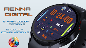 Renna Digital Watch Face Screenshot 2