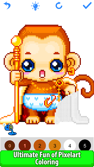 Pixly - Paint by Number,Pixel Art,Sandbox Coloring Screenshot 3
