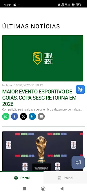 Copa Sesc 2026 - Sesc Go Screenshot 2