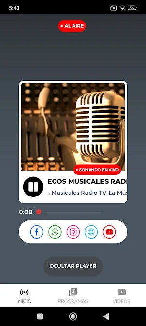 Ecos Musicales Radio TV Screenshot 1