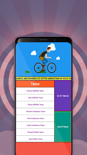 English Tenses Practice Active Voice & Narration Screenshot 0