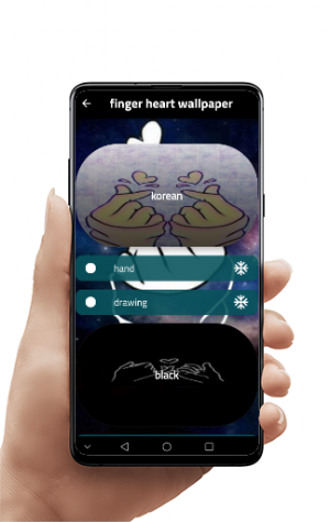 Finger Heart Wallpapers Screenshot 0